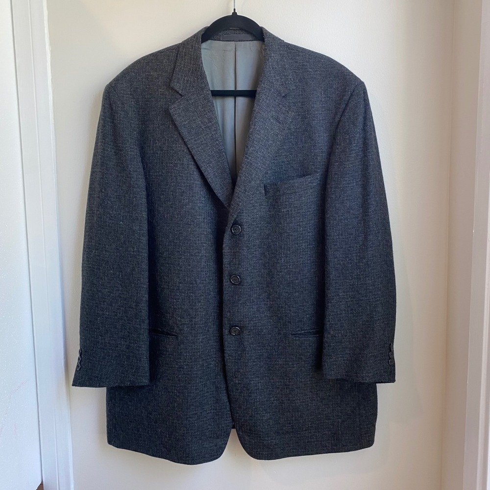 Tallia Uomo Blazer Mens 44 Grey Wool Alpaca Blend Nordstrom Professional Classic